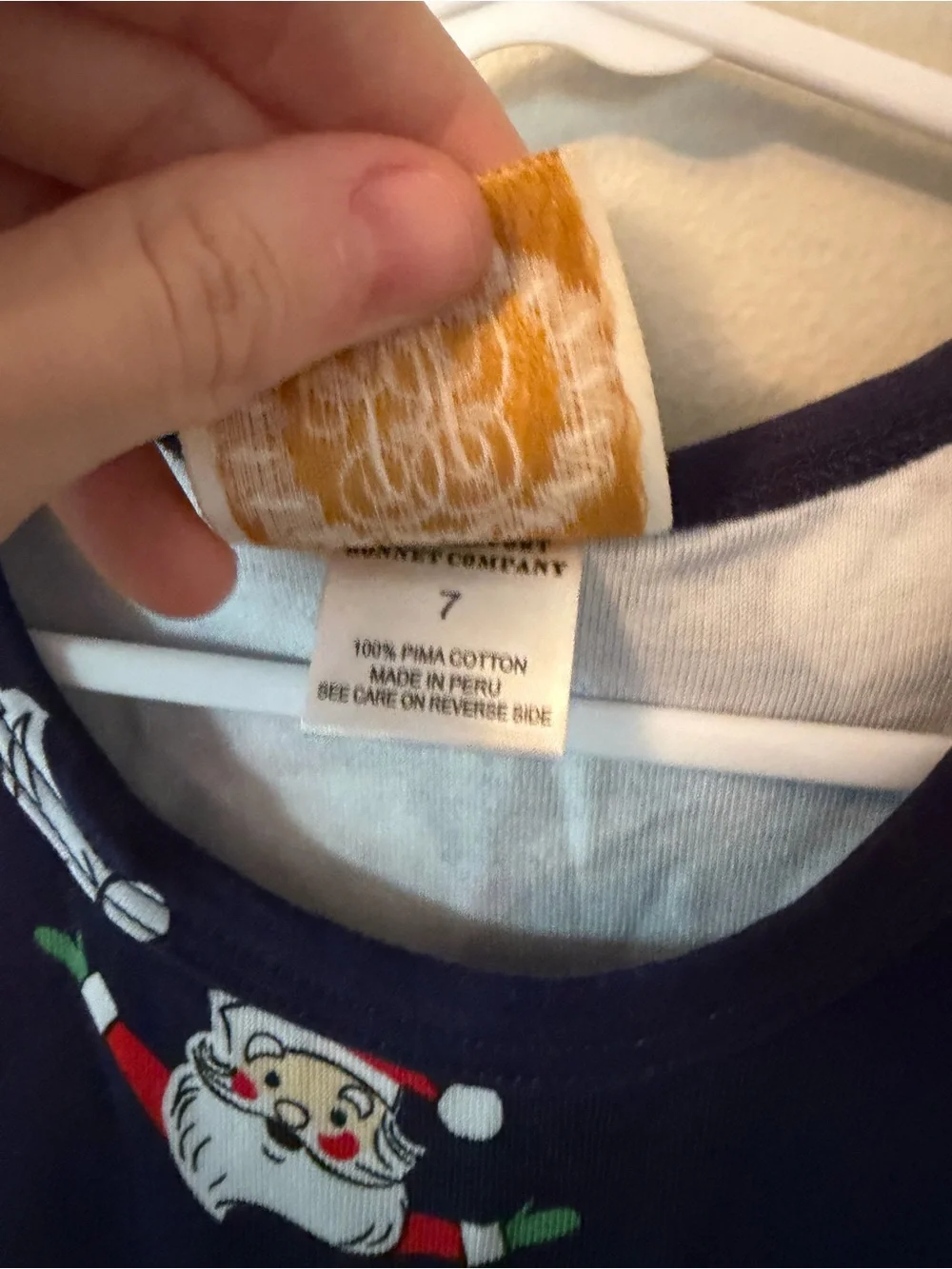 The Beaufort Bonnet Company Navy Santa Print Dress